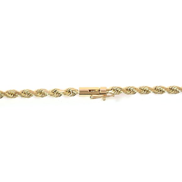 20" Rope Chain 14K Yellow Gold Necklace - Picture 2 of 4